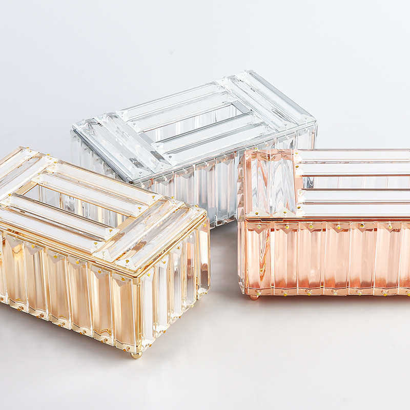 热销欧式长条水晶纸巾盒创意酒店家用客厅沙发茶几桌面收纳摆件,家居饰品,装饰纸巾盒,淘宝优惠券,粉丝福利购,淘宝优惠卷