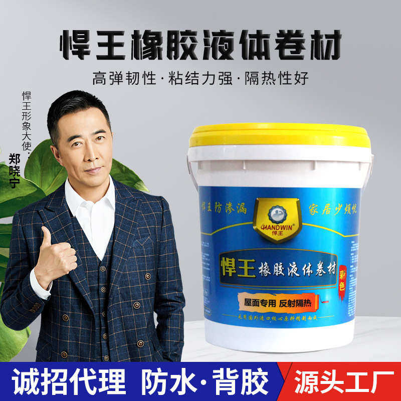 液体补漏高弹性防水橡胶平房室内外楼顶卷材防水涂料涂料改性沥青