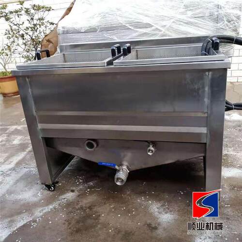 不锈钢海鲜油炸机 烧鸡油炸锅 豆干油炸设备 豆皮油炸机