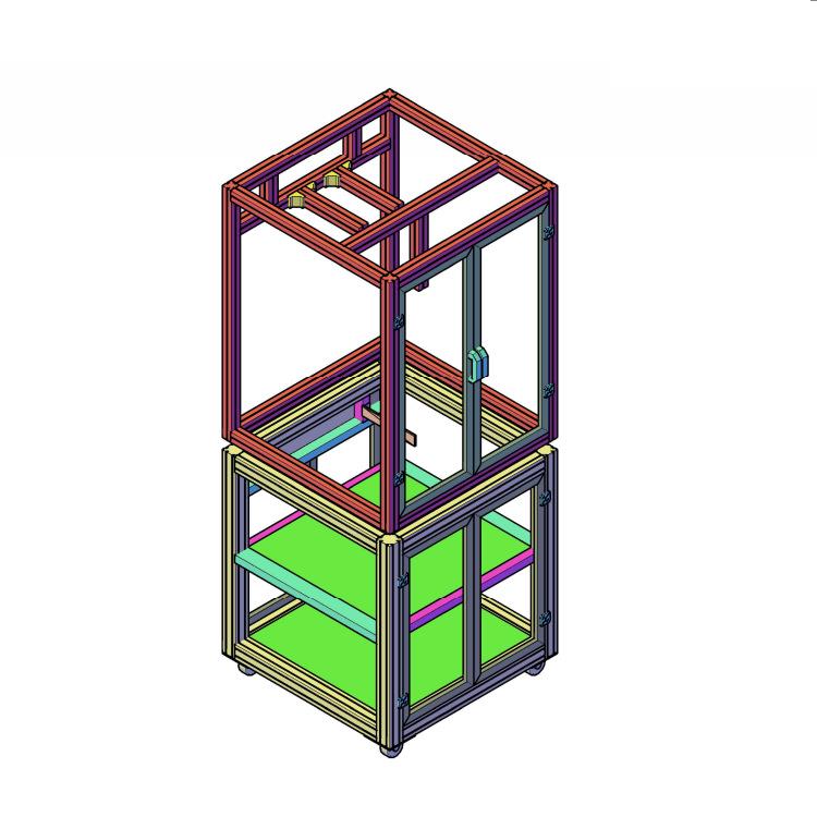 专业设备机架自动化光纤收发器汽车黄板车工作台免费图纸设计加工