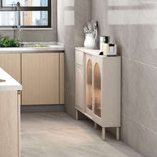 攻略的高20边柜高性价比成品70cm柜子极窄餐柜玻璃门边储物柜厨房