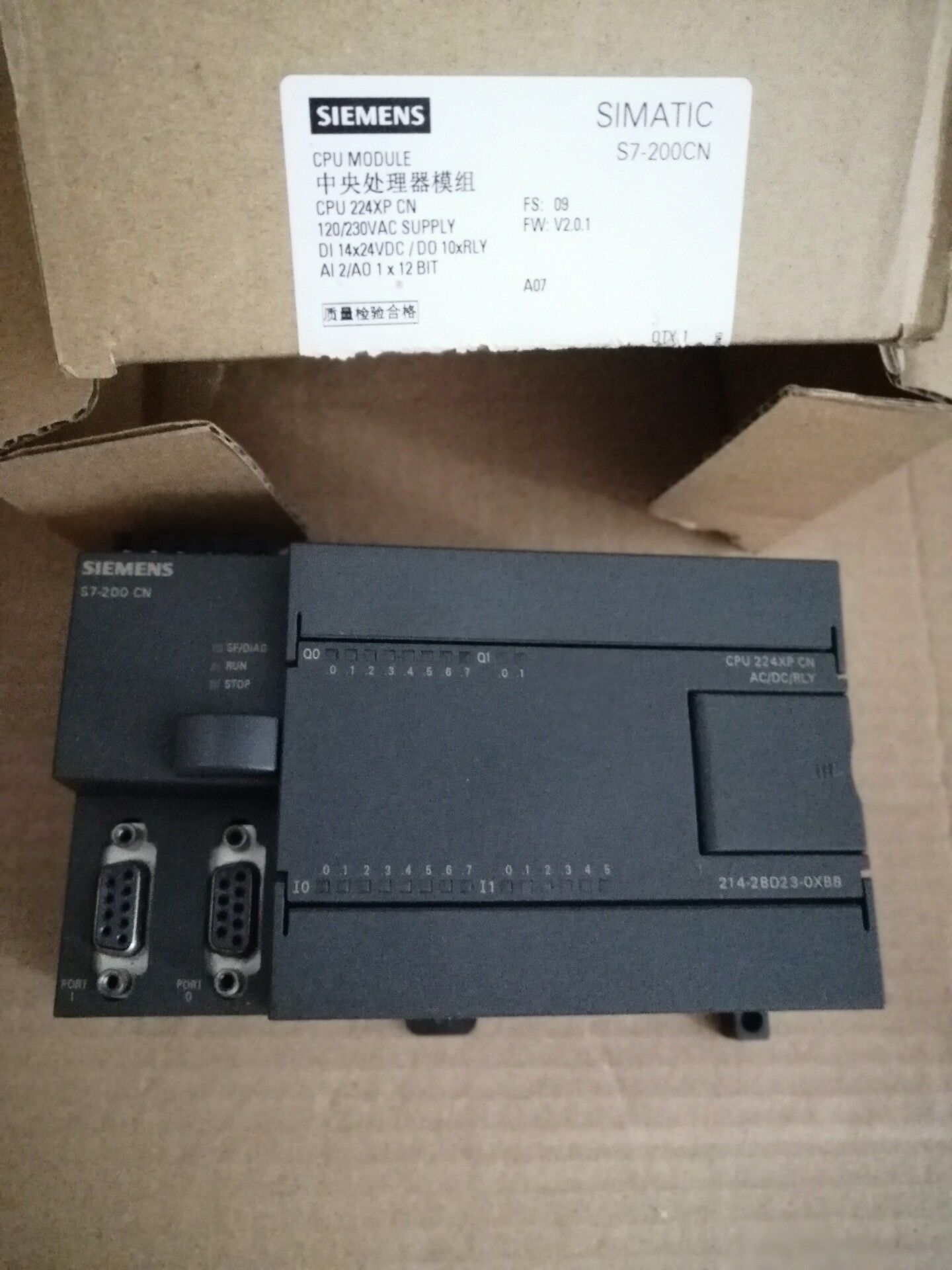 西门子PLC CPU224XP  AC DC RLY