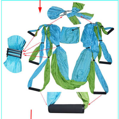 空中瑜伽带吊床 器材健身用品伸展带室内 反转重力