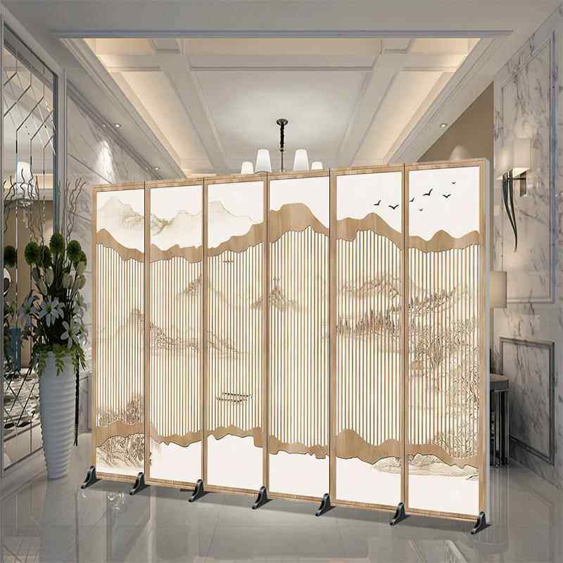 新中式屏风隔断遮挡折屏客厅入户办公室茶楼酒店折叠移动简约现代,住宅家具,折屏,淘宝优惠券,粉丝福利购,淘宝优惠卷
