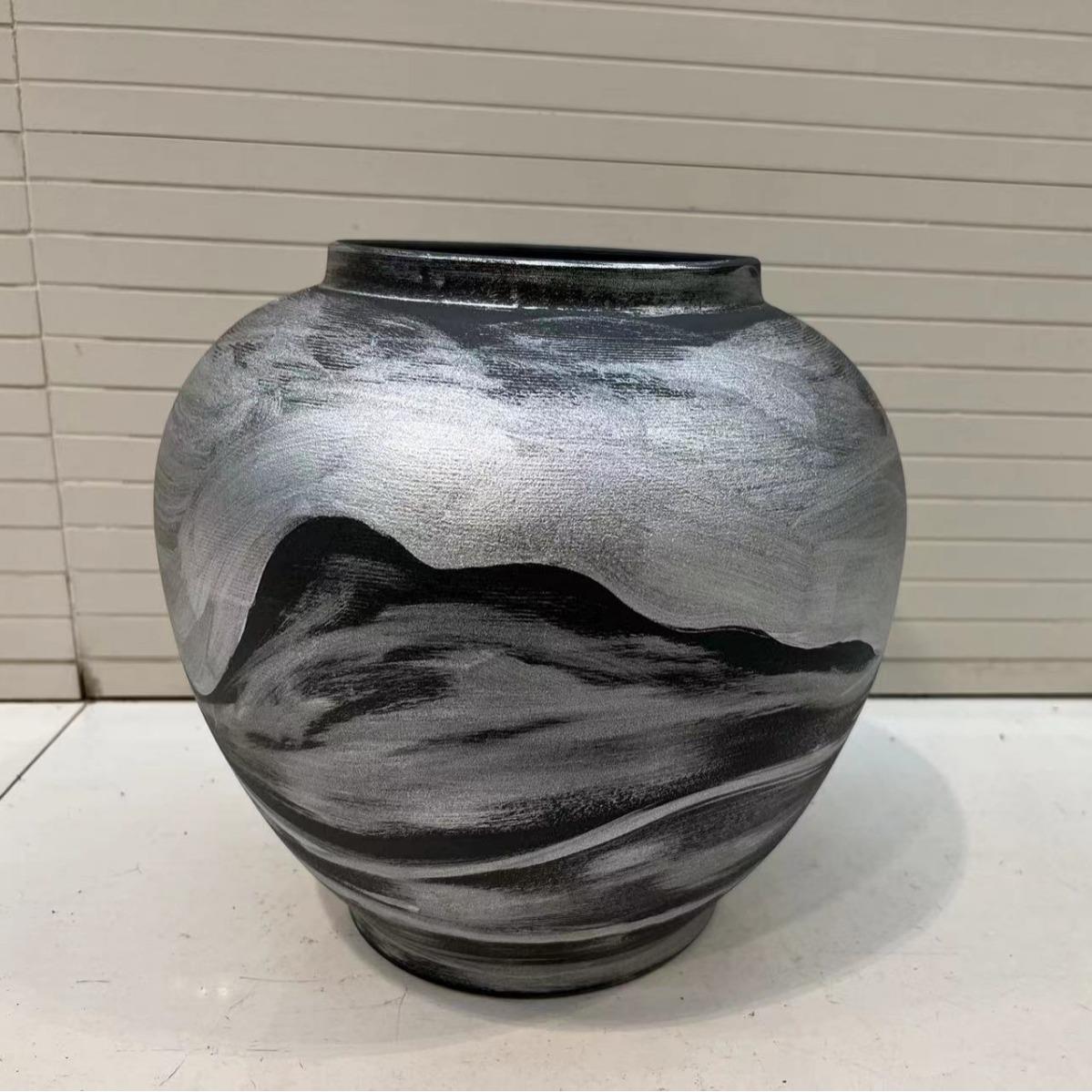 新中式花瓶摆件客厅插花角几装饰高档玄关电视柜干花陶瓷家居饰品图片