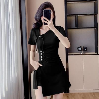 足浴技师工作服套装2025年新款职业工装足疗服新中式旗袍减龄