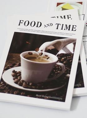 现代装饰真书咖啡杂志美食甜品厨房餐厅简约拍摄软装抽象陈列摆件