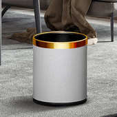 现代风简约客厅垃圾桶批发轻厨房高档奢创意家用卧室轻大号北欧奢