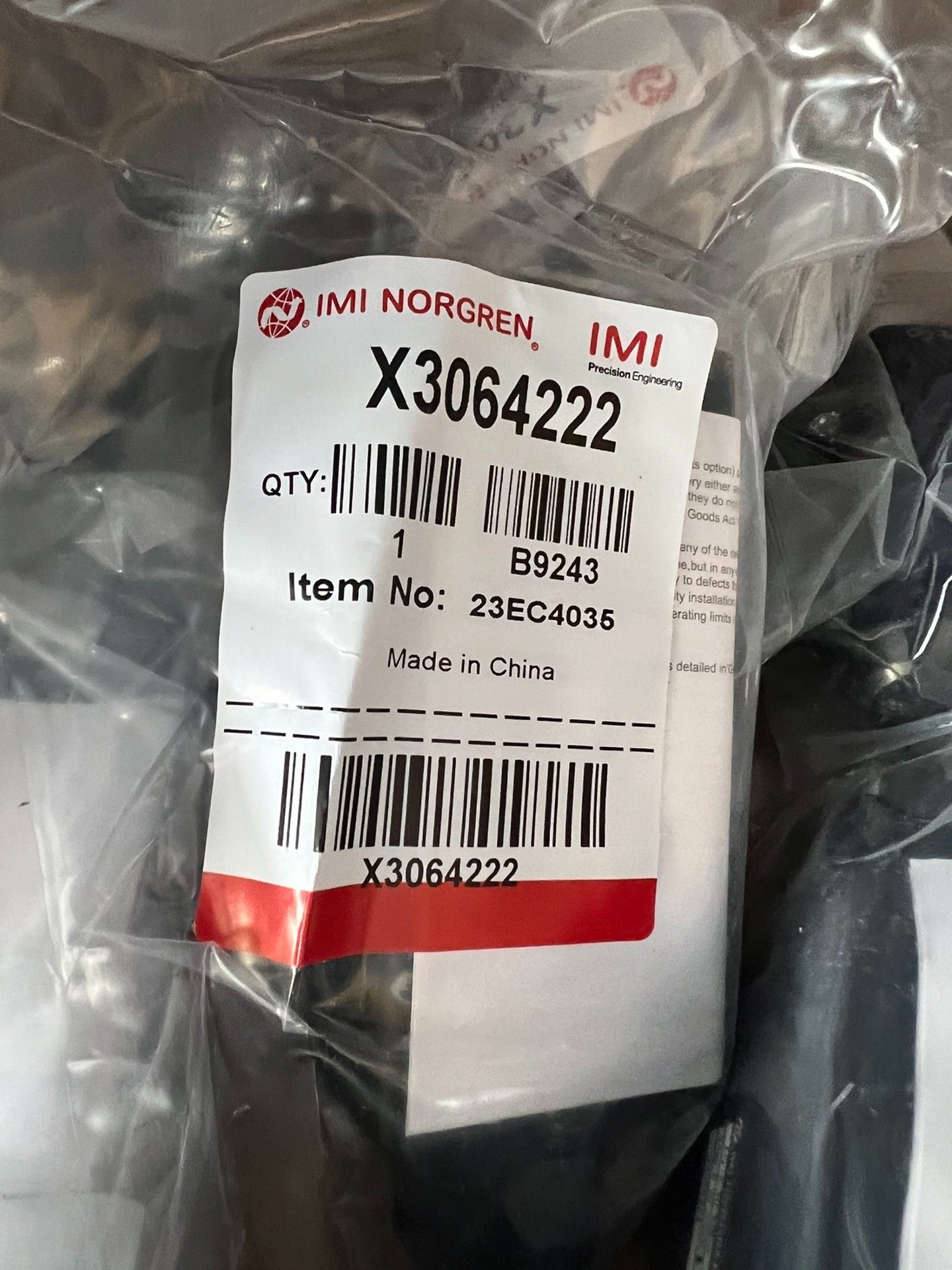 诺冠NORGREN机械阀手动控制阀X3064222