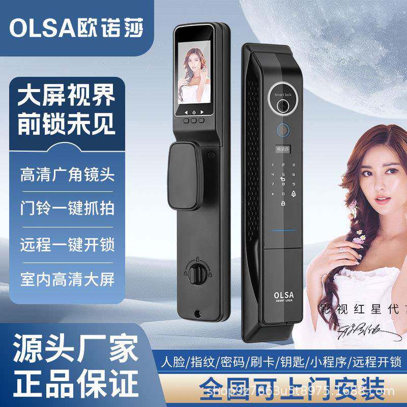 欧诺莎智能门锁3D人脸识别 指纹锁密码锁 电子锁 全自动 入户门锁图片