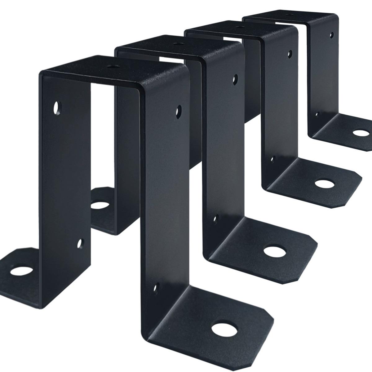 2mmU型厚建筑金属吊码房屋凉亭栅栏横梁紧固件连接件固定件4个