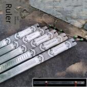 龙泉一体锻造直尺车载自卫碳钢锰钢不锈钢直尺环形直尺无边