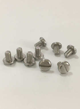 盘头螺钉gb67不锈钢304一字 机一字丝 现货供应圆头开槽螺丝槽