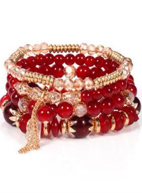 personalized bracelets multi-layer pearl bracelet bangle