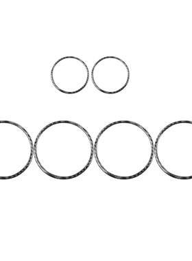 适用宝马E70/E71X5/X6F15/F16碳纤维汽车门内喇叭装饰框改装配件