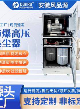 石墨碳粉车间防爆除尘器GY-4000W喷漆房打磨机工业脉冲吸尘器4KW