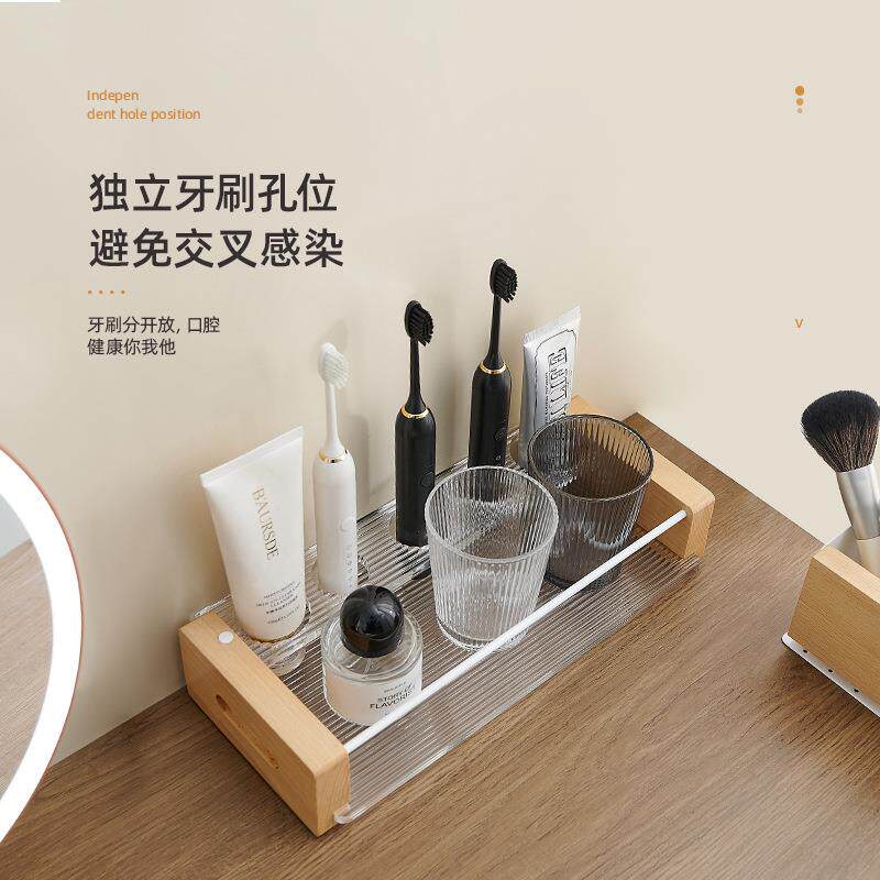 电动牙刷架子置物架全家刷牙杯卫生间放漱口杯牙具牙缸架杯子台面