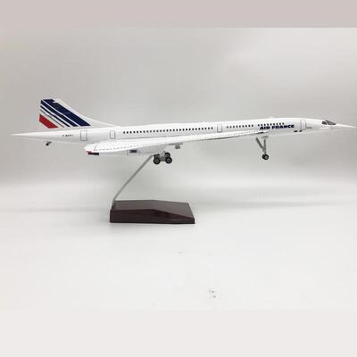 LED法国协和协和飞机模型47CM带起落架飞机模型欢迎咨询
