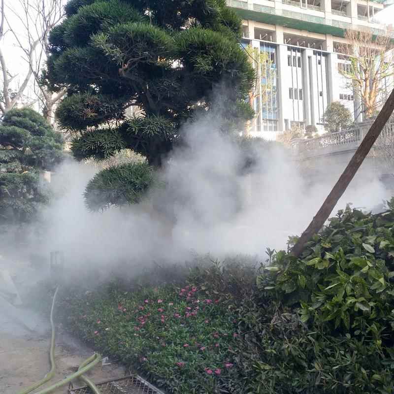 安装施工广场人造雾园林度假区景观雾化小区别墅酒店雾化工程