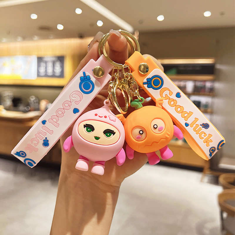 硅胶蛋蛋变装摩托车玩偶卡通挂饰挂件可爱钥匙链小公仔批发钥匙扣
