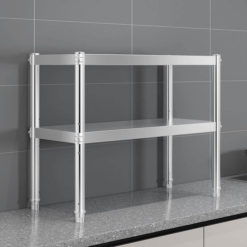 304不锈钢厨房桌面置物架2层台面微波炉烤箱收纳层架家用多功能架,厨房/烹饪用具,微波炉置物架,淘宝优惠券,粉丝福利购,淘宝优惠卷