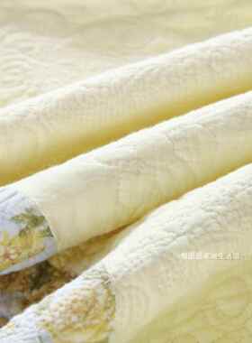 fc美式双面棉205新款轻奢绣2花F76ST6T5绗缝被纯感床盖式四季通欧