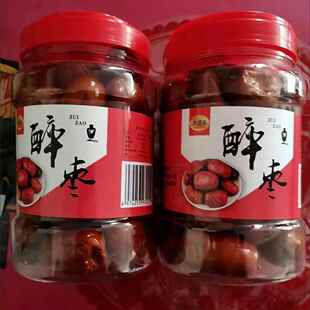 新欣健源新鲜酒枣醉枣腌制红枣狗头枣脆枣陜北特产罐装 红枣500g鲜