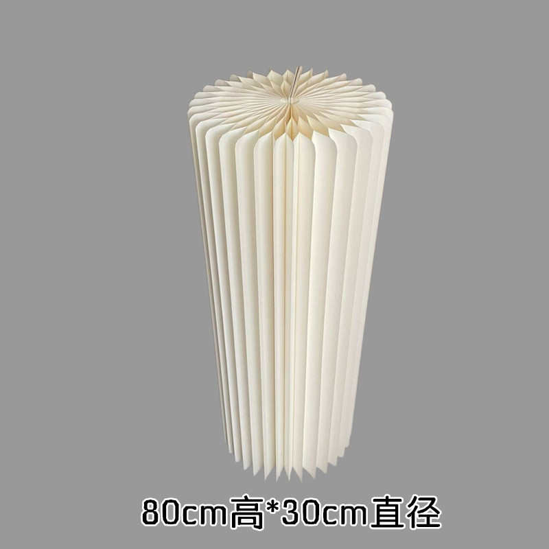 生日折圆柱商场路甜品引摆件道具橱窗柱布置罗马台折叠婚庆纸质柱