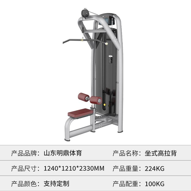 高拉背训练器背部训练器坐式高拉训练器多功能健身房专用器材商用