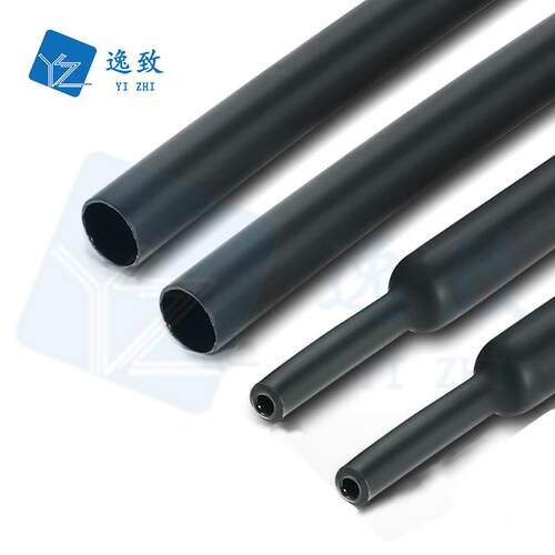 3倍热收缩管带胶黑色热缩管双壁绝缘保护套1.6mm-64mm防水环保