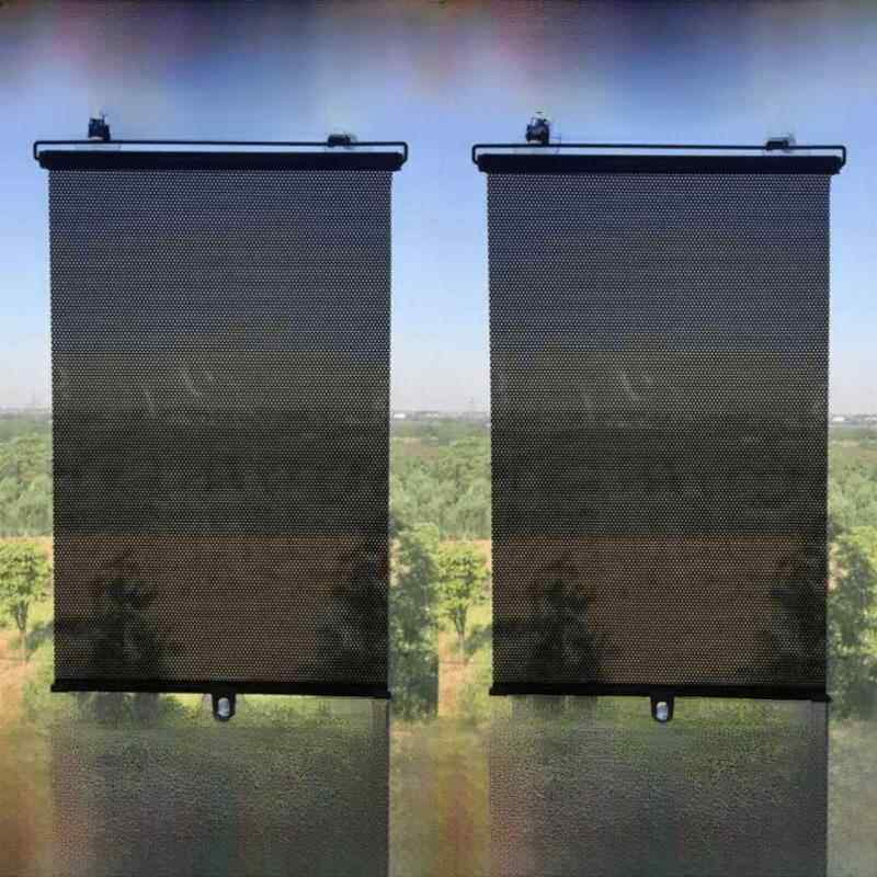 卷帘收缩玻璃窗帘隔热窗贴纸遮光遮阳卧室挂式升降式吸盘遮阳