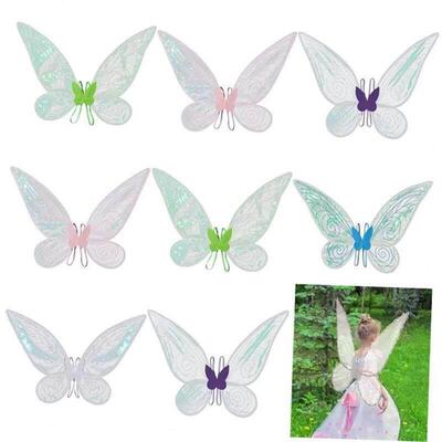 Butterfly Fairy Wings Costume Women Girls Sparkle Princess