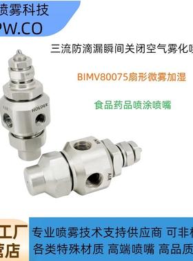 池内二流体雾化喷头瞬间关闭防滴漏扇形脱模剂雾化喷嘴BIMV80075