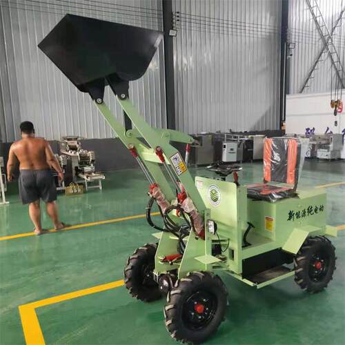 电动四驱小铲车小型柴油装载机农用养殖场清粪抓草建筑工地推土机
