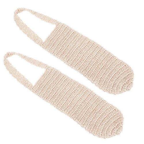 2 Pcs Woven Water Cup Cover Hanging Bottle Carrier Cotton