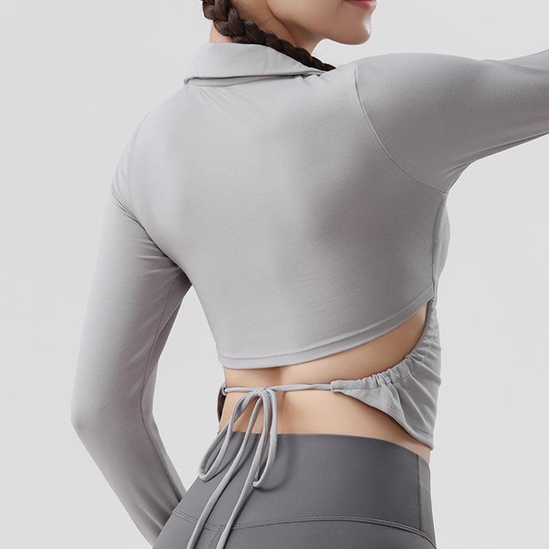 Women for Tops Yoga Nude Sports Tight Wear Fitness Sleeve