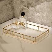 轻浴室化妆室置架牙化刷洗9004手台面洗漱台托 托盘压克奢力妆物