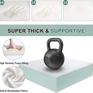 高密度五层蓝色沙发海绵垫加厚支撑床垫慢回弹记忆棉柔软泡沫座垫