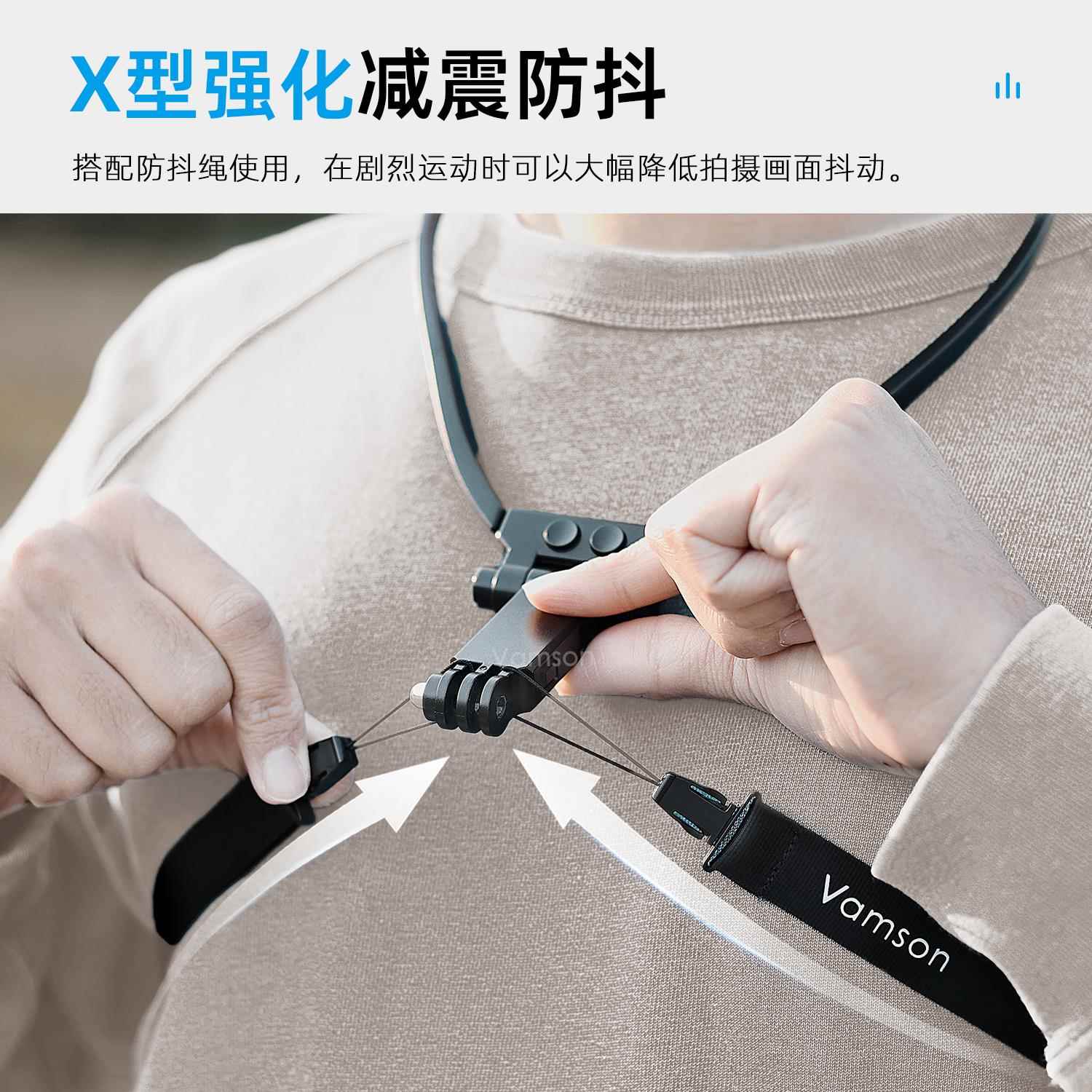 手机挂脖固定支架适用于DJI大疆pocket3配件视角拍摄骑行钓鱼