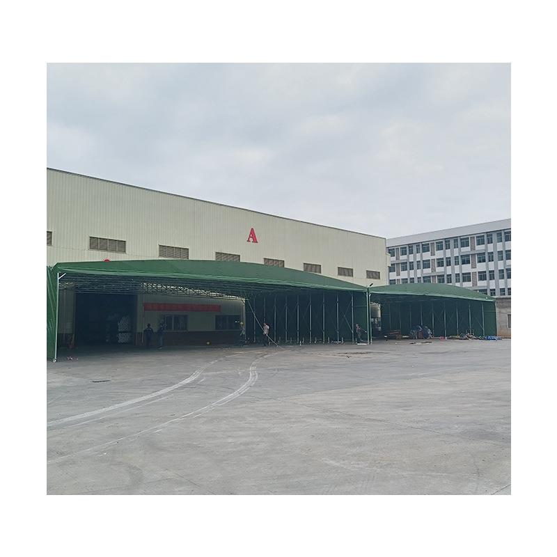 仓库帐篷户外防雨活动推拉篷大型物流仓储伸缩雨棚移动遮阳停车棚