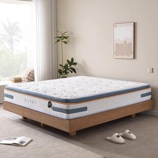 软硬两用家FNR席梦思七区弹簧1乳.8m舒脊透气胶2X22米黄麻.床用垫