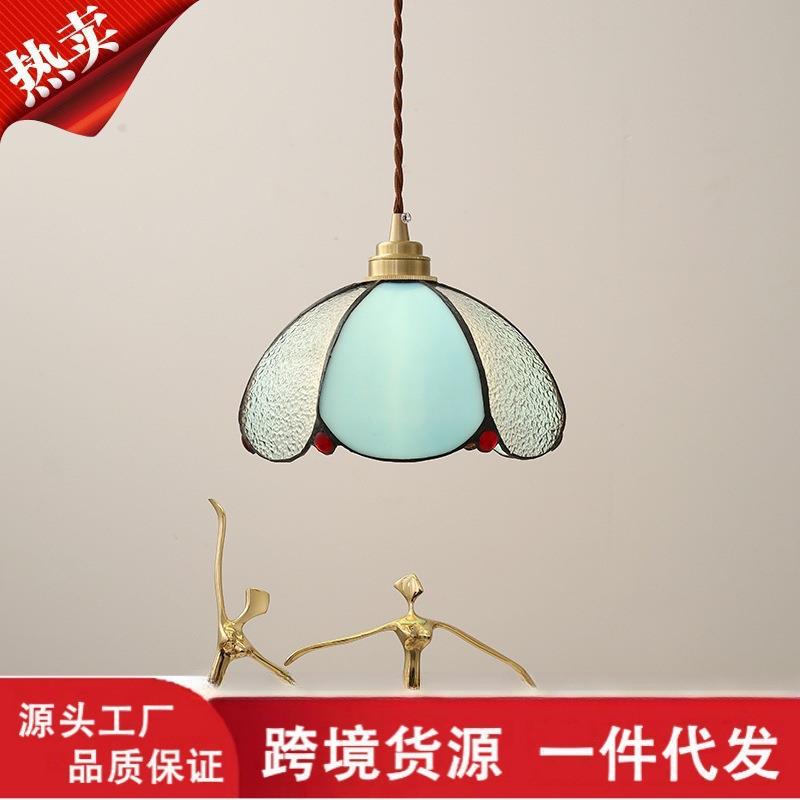 地中海餐厅吊灯欧式田园美式北欧阳台吧台酒吧创意个性蒂凡尼吊灯