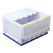 500 书收纳箱加厚塑料收理 00叠箱蓝LYE折白搭配带盖整学生教室装