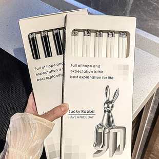 陶瓷筷ins轻奢高档家用防霉防菌筷子一人一筷易清洗高级感礼盒装