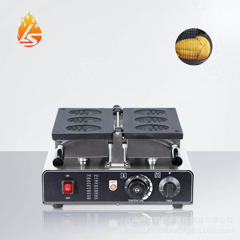 商用华夫饼机电热玉米烧机小吃圆形翻转地雷华夫炉松饼翻转蛋仔机