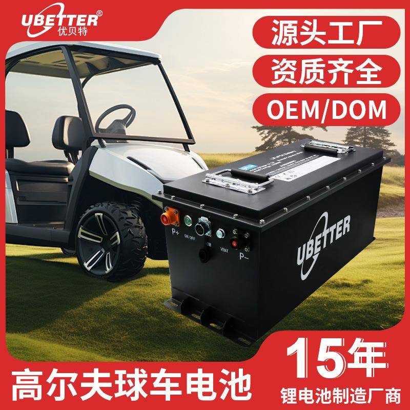51.2V100AH高尔夫球车磷酸铁锂电池大容量动力旅游观光车锂电池组