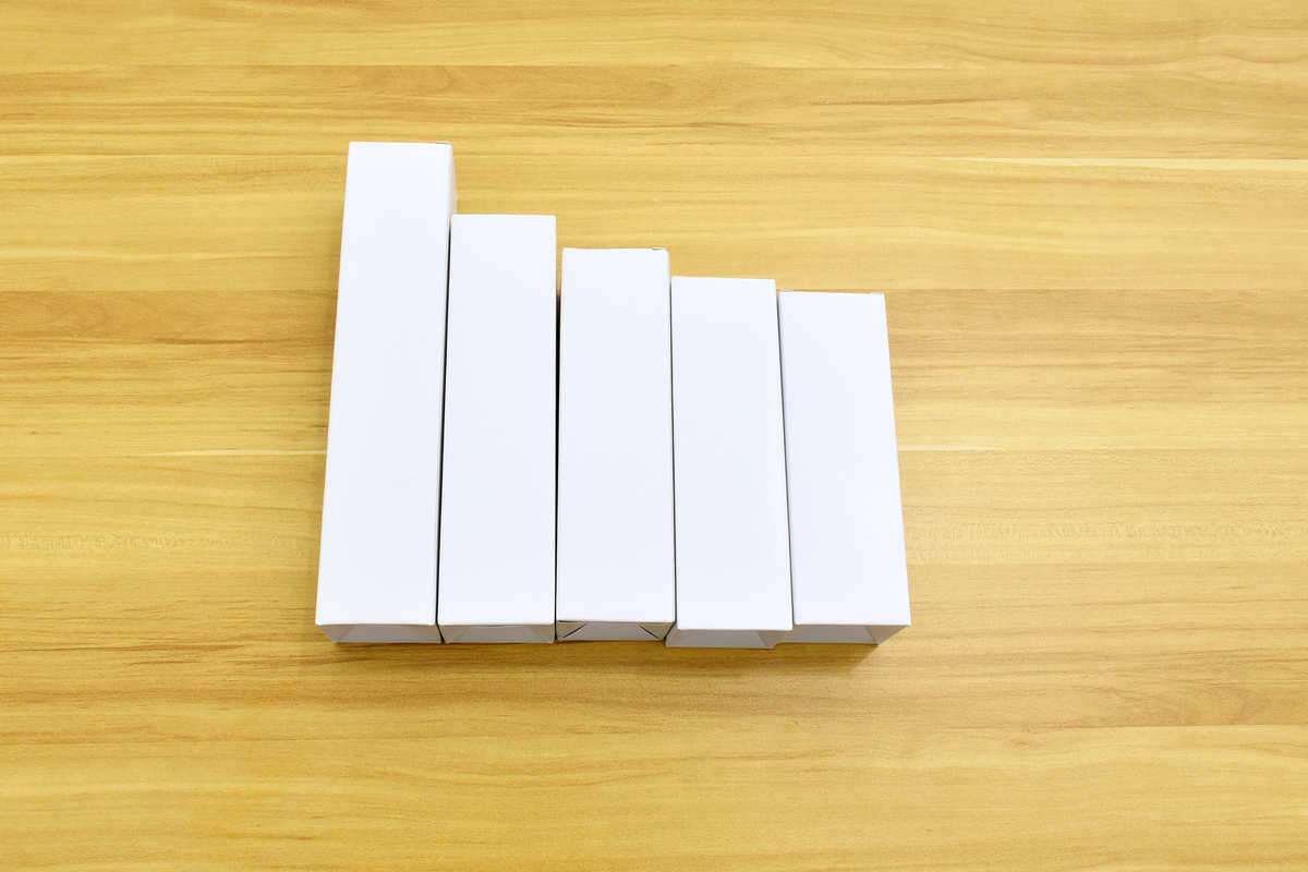 картон 小尺寸现货白卡纸盒21x21x121mm通用现货白卡盒包装盒空白纸盒