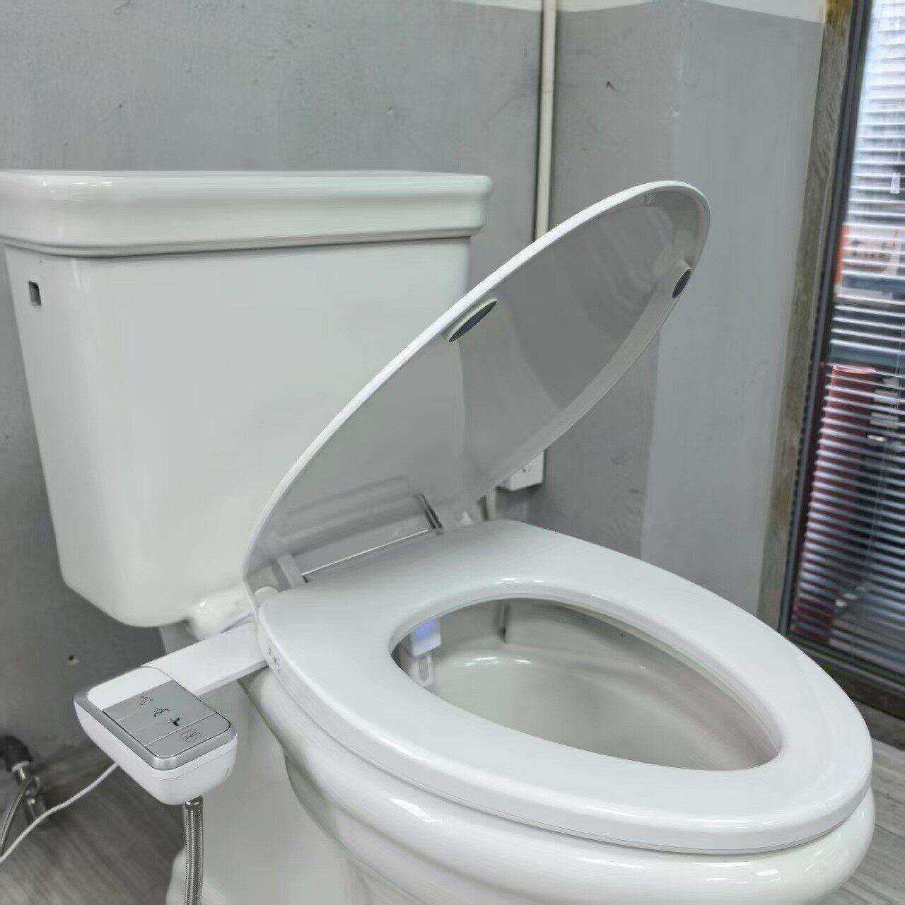 跨境爆款座圈加热LED灯组合盖板+一键快拆ABS妇洗臀洗洗屁屁神器
