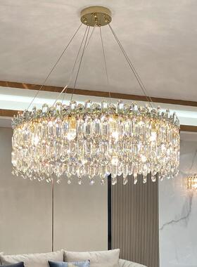 奢水晶吊灯约89016现代简客轻厅灯205年新款2奢华大气主卧室设计