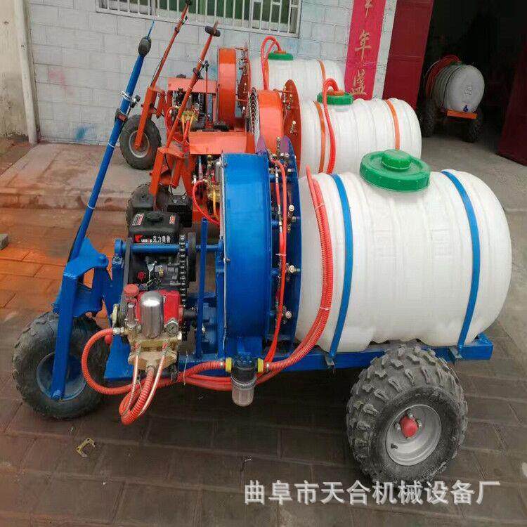 手推式风送果园打车温室大棚用多喷头打机自走式杆喷雾器